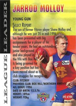 1996 Select AFL #392 Jarrod Molloy Back